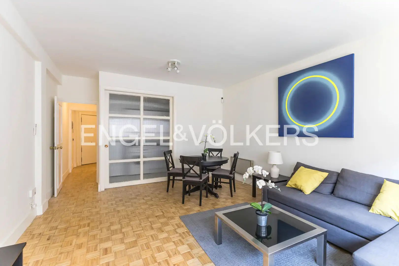 Wohnzimmer von Wohnung zur Miete in Madrid mit Klimaanlage und Heizung