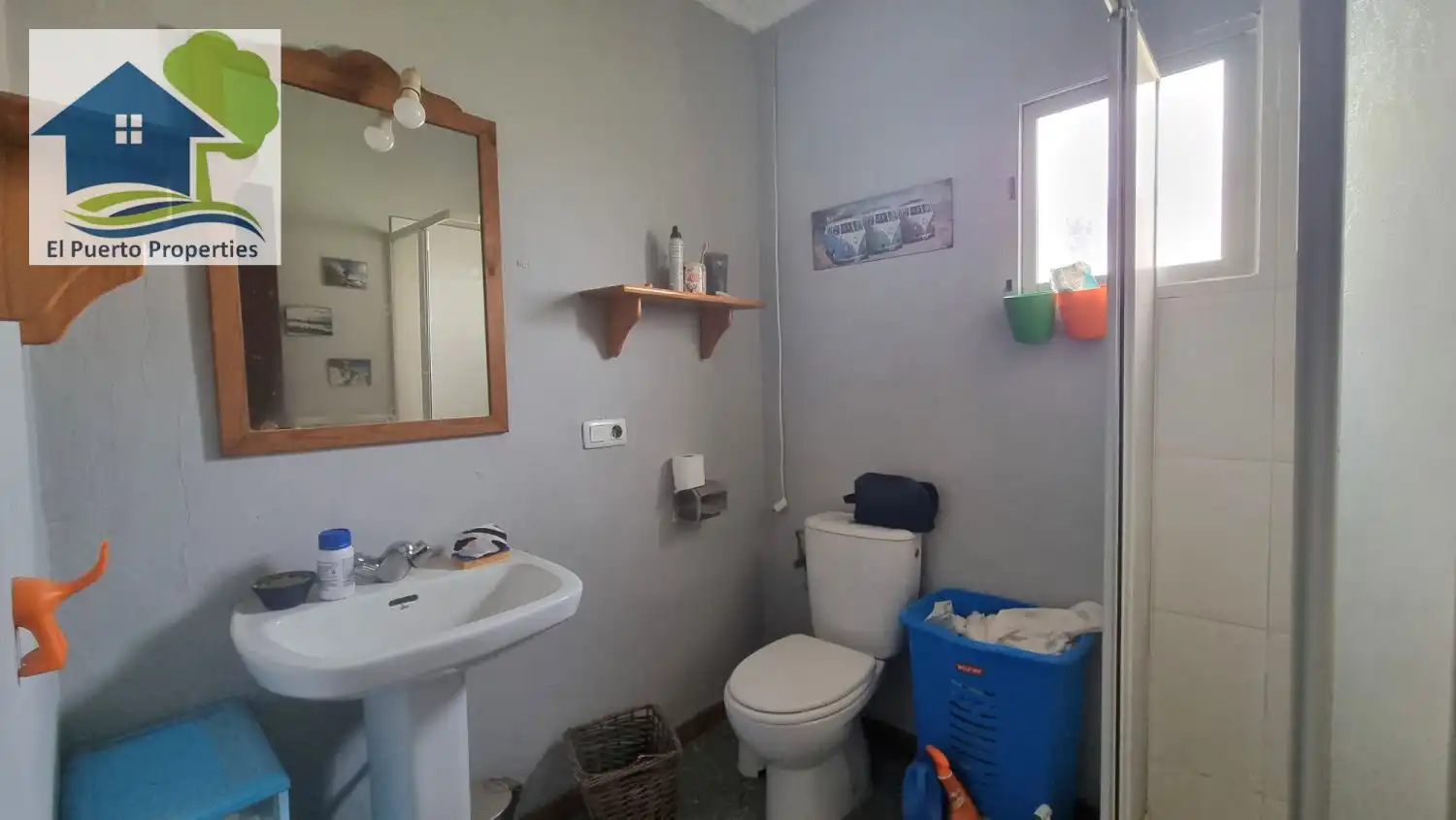 Baño de Finca rústica en venta en El Puerto de Santa María con Aire acondicionado, Calefacción y Jardín privado