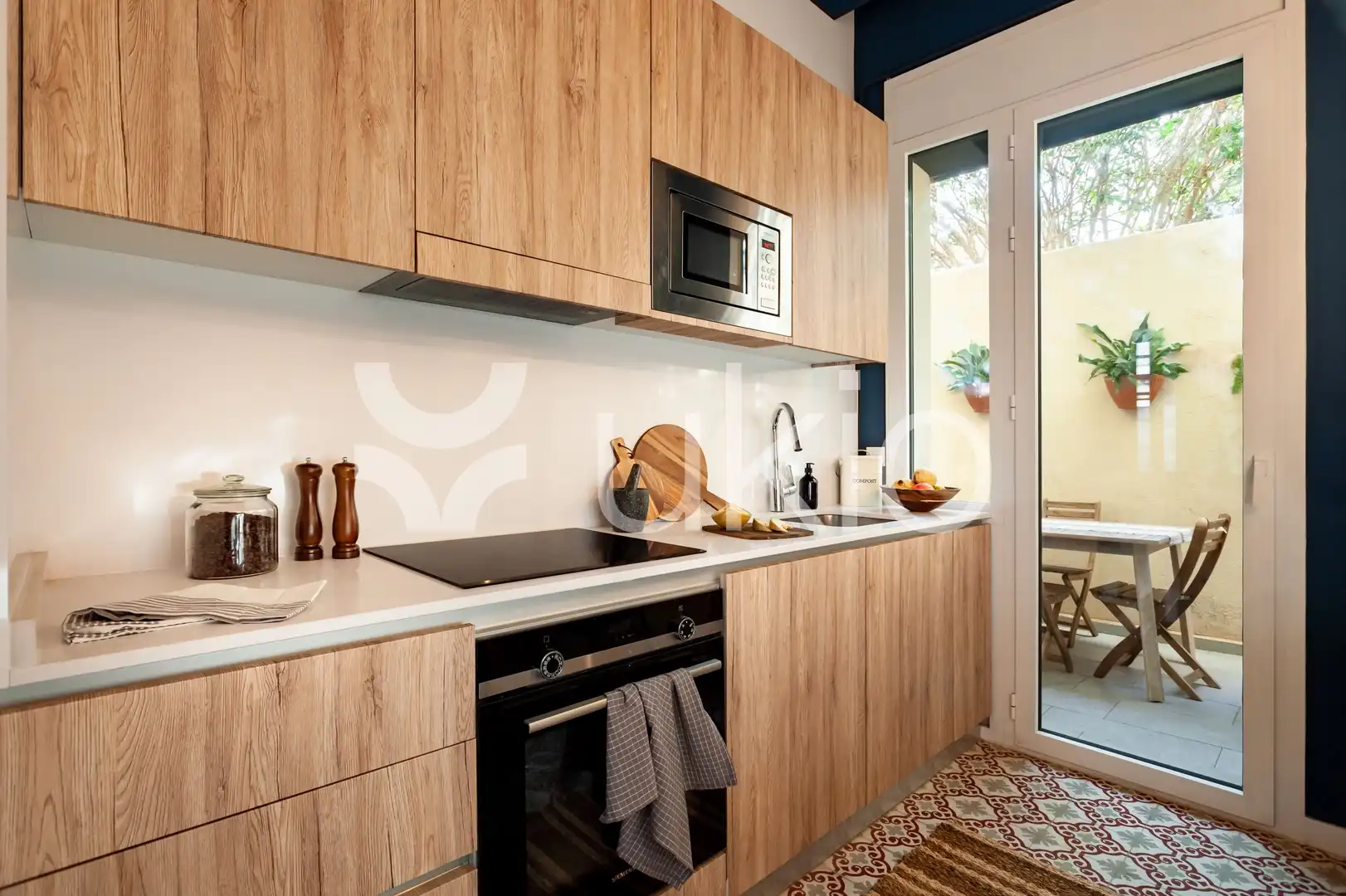 Kitchen of Apartments for rent in Barcelona  with Air Conditioner, Heating and Terrace