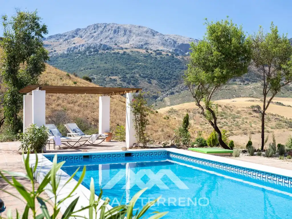 Vista exterior de Finca rústica de lloguer en Colmenar amb Piscina