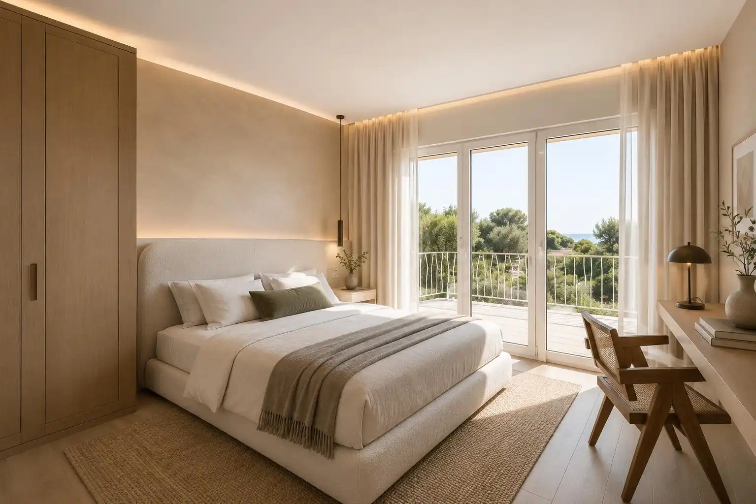 Bedroom of Houses for sale in Sant Just Desvern  with Air Conditioner, Heating and Private garden