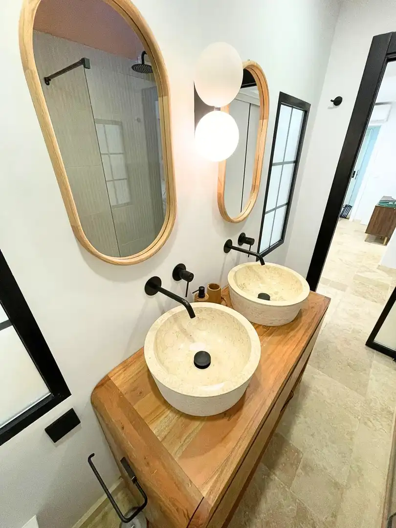 Baño de Casa adosada de alquiler en Marbella con Aire acondicionado, Amueblado y Horno