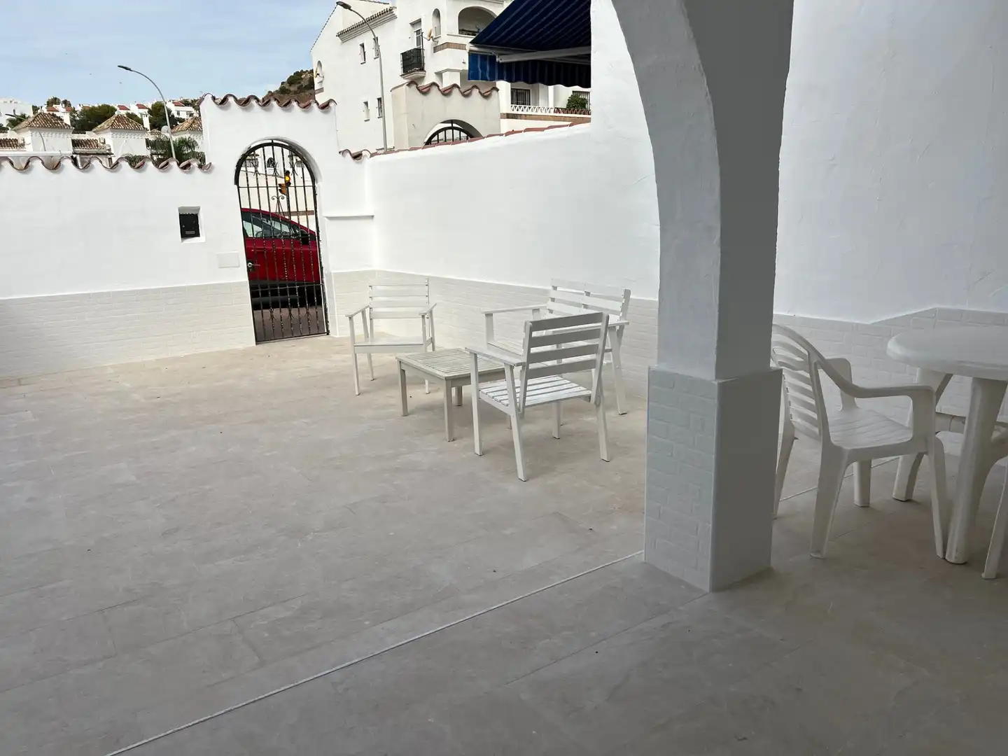 Terrassa de Casa adosada de lloguer en Benalmádena amb Aire condicionat, Calefacció i Terrassa