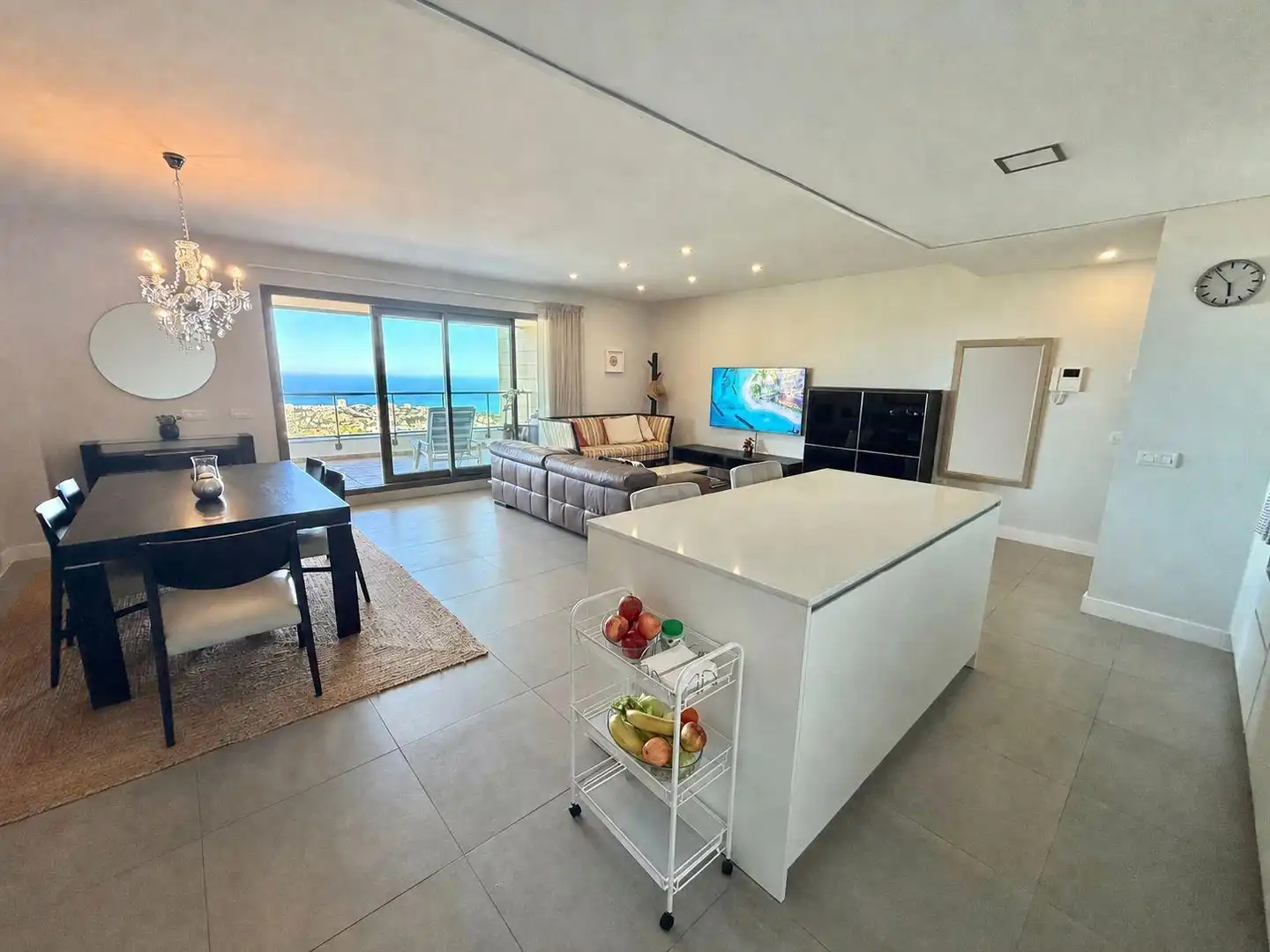 Sala de estar de Piso de alquiler en Benalmádena con Aire acondicionado, Calefacción y Amueblado