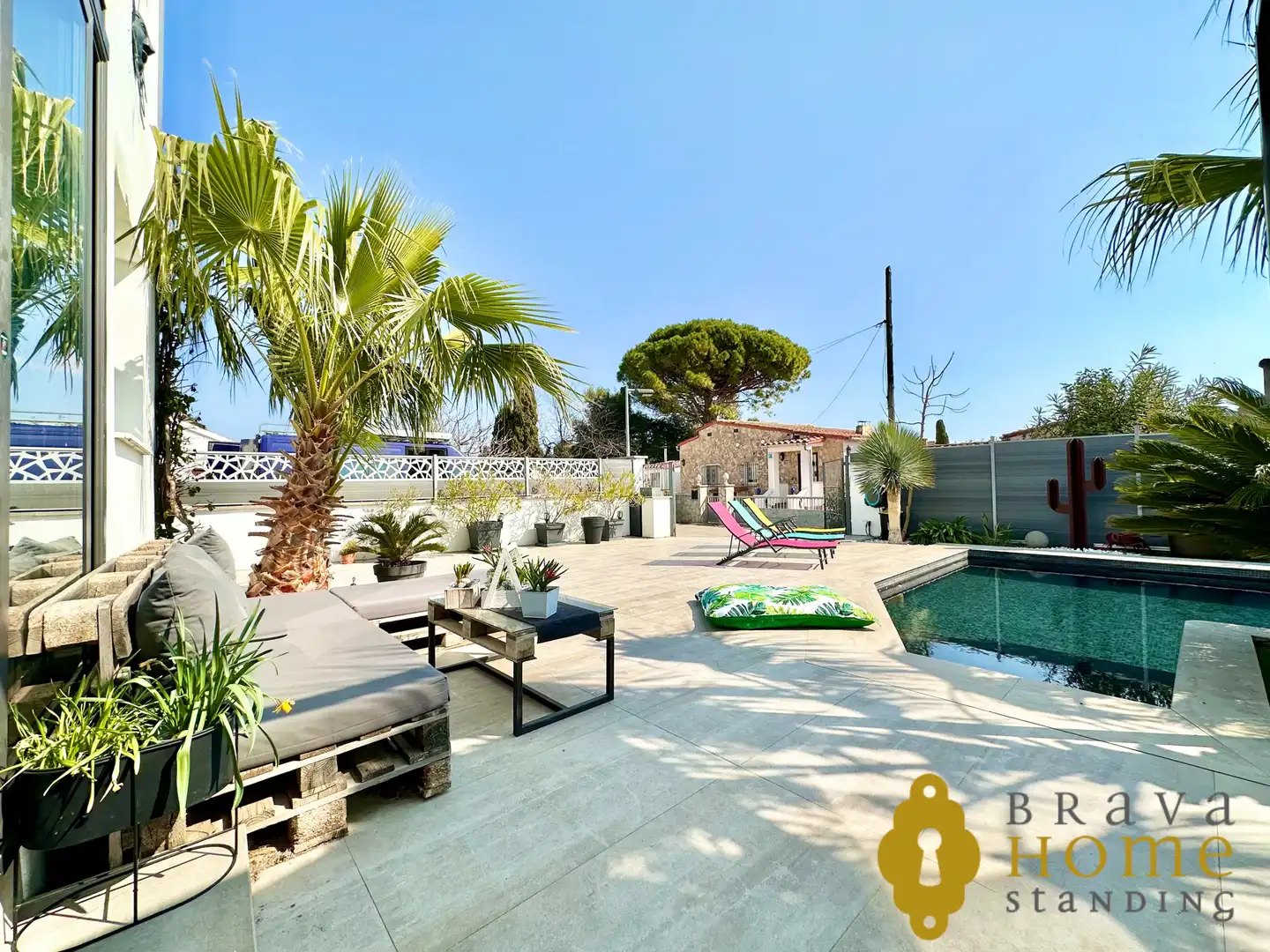 Terrasse von Haus oder Chalet zum Verkauf in Empuriabrava mit Klimaanlage, Heizung und Privatgarten