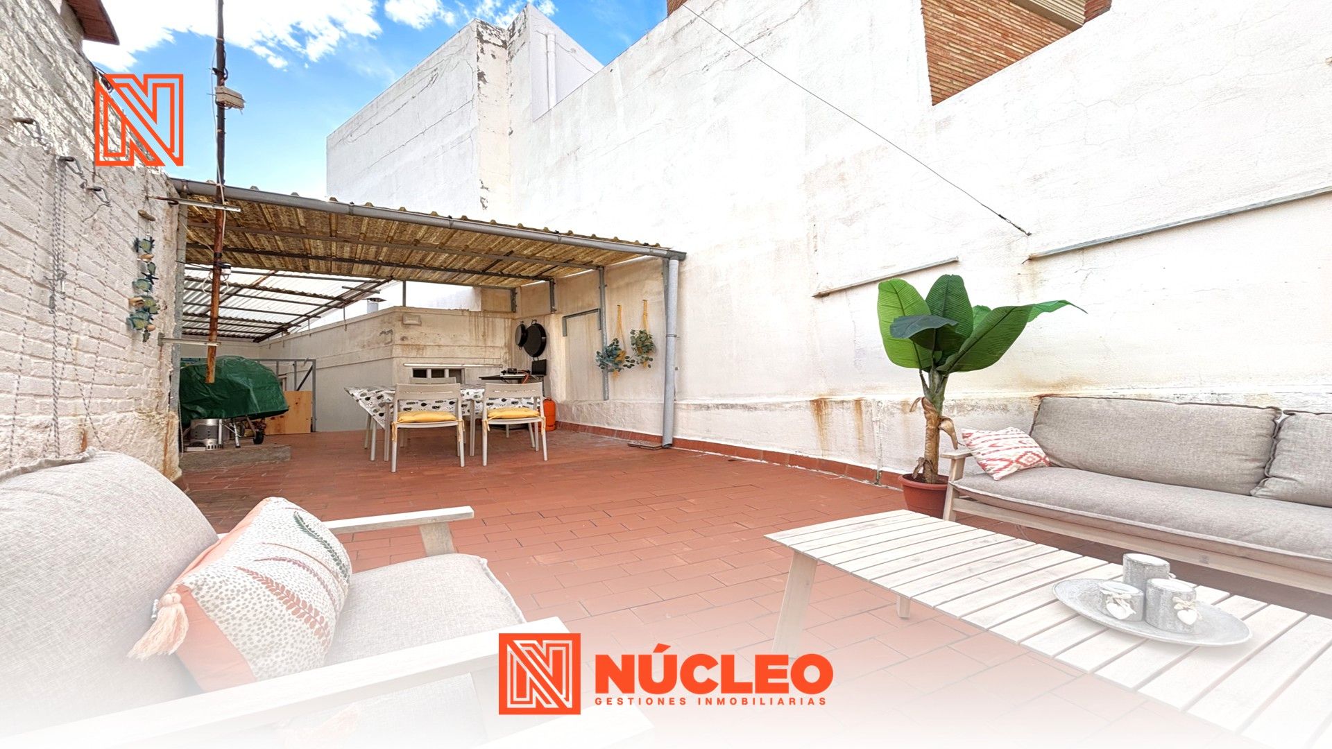 Terrace of Single-family semi-detached for sale in Burriana / Borriana  with Air Conditioner, Heating and Terrace