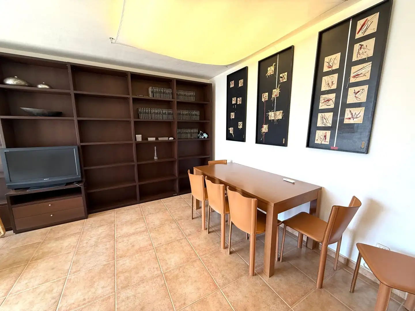Esszimmer von Wohnungen zum Verkauf in Santa Eulària des Riu mit Klimaanlage, Heizung und Terrasse
