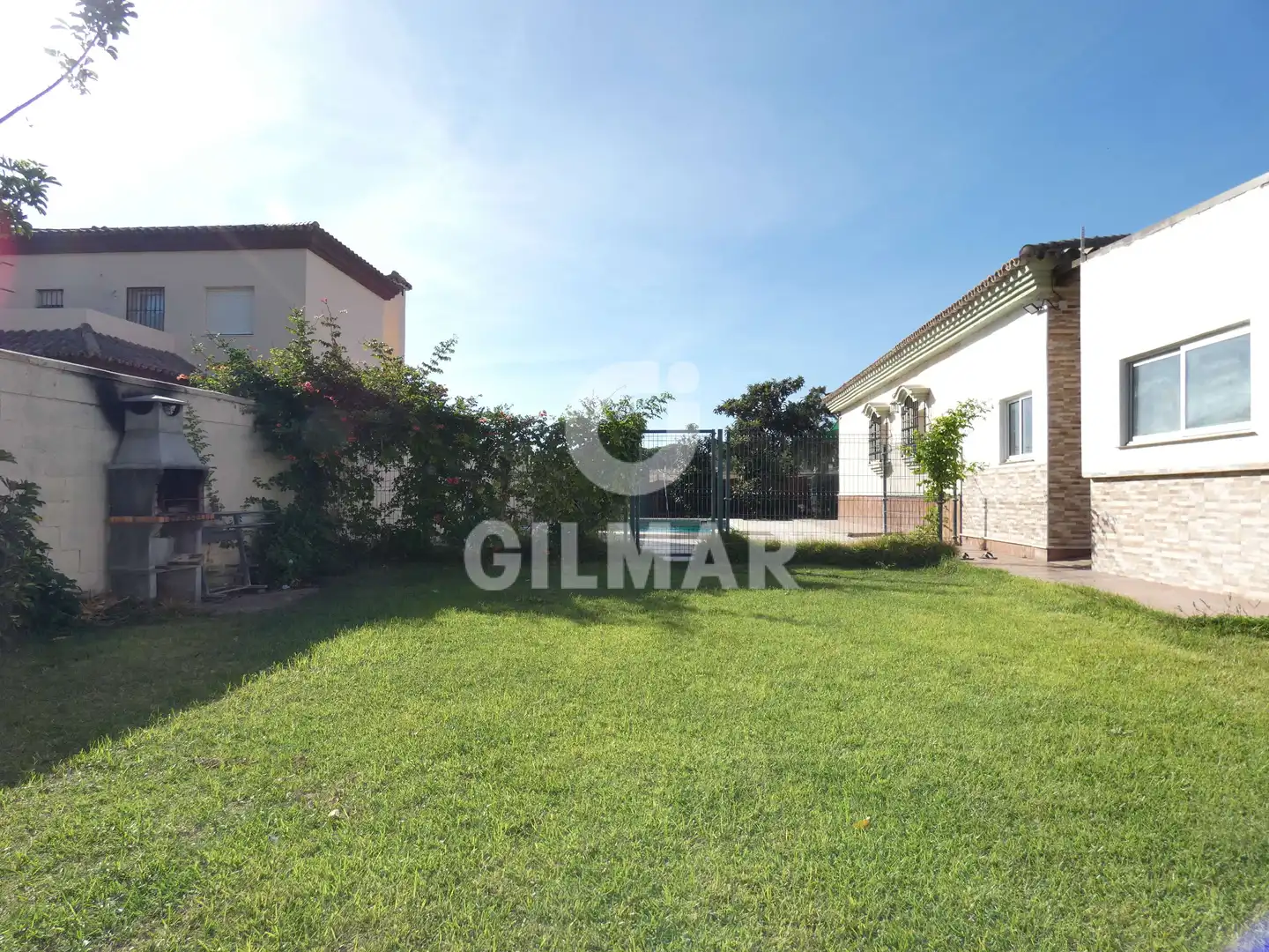 Jardí de Casa o xalet de lloguer en El Puerto de Santa María amb Aire condicionat, Jardí privat i Piscina