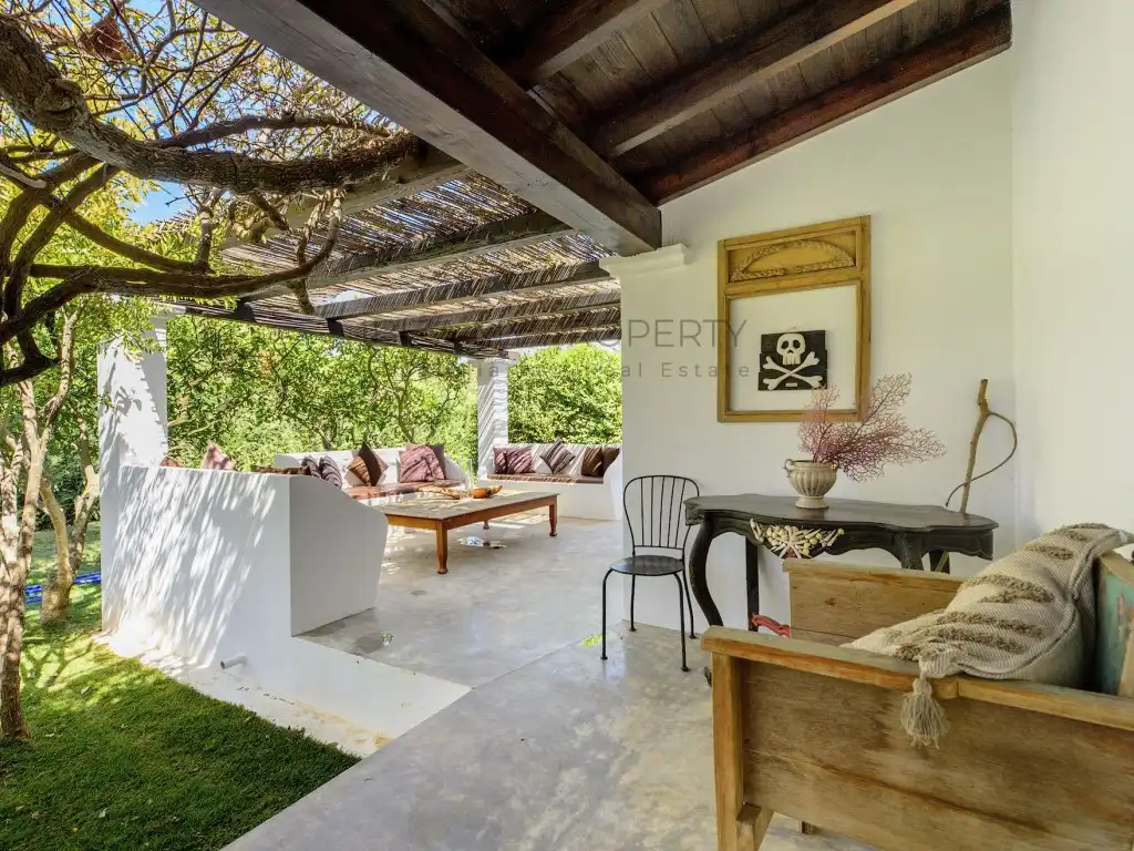 Terrassa de Casa o xalet en venda en Sant Josep de sa Talaia amb Jardí privat i Piscina