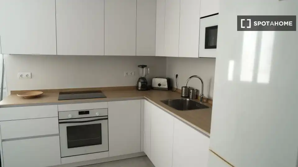Kitchen of Apartments for share in Rincón de la Victoria  with Air Conditioner, Terrace and Furnished