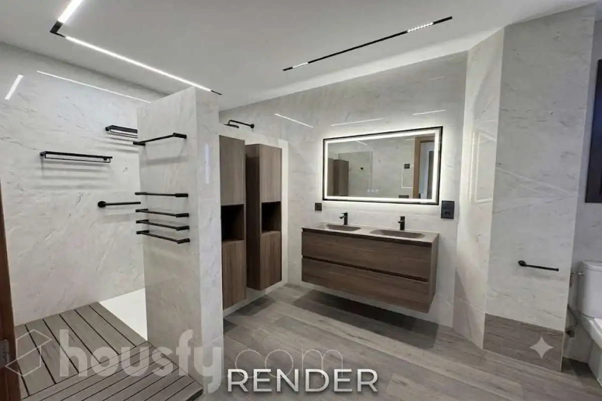Baño de Casa o chalet en venta en Sant Julià de Ramis con Calefacción, Jardín privado y Terraza