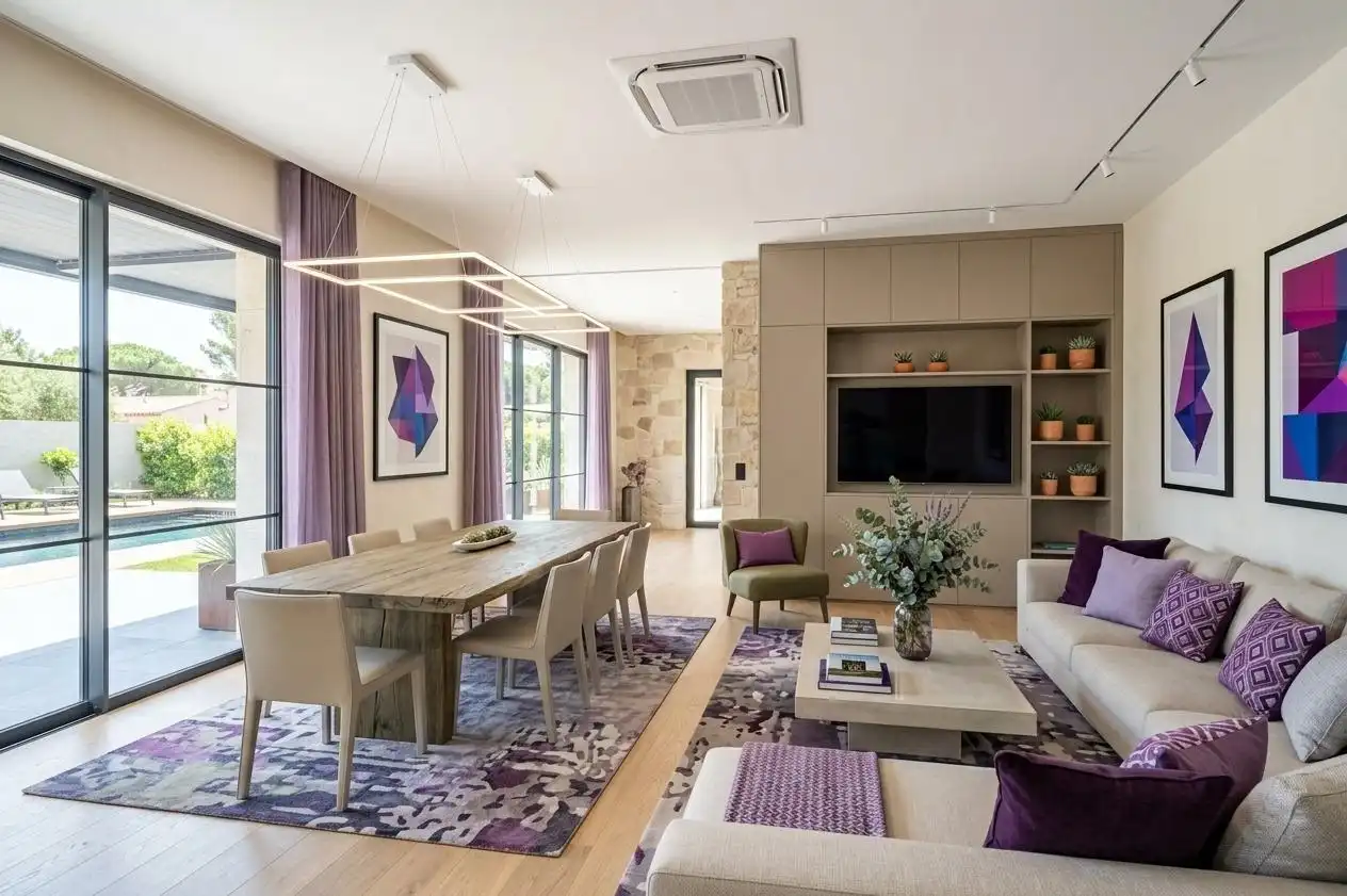 Sala d'estar de Casa o xalet en venda en Sant Cugat del Vallès amb Calefacció, Jardí privat i Terrassa