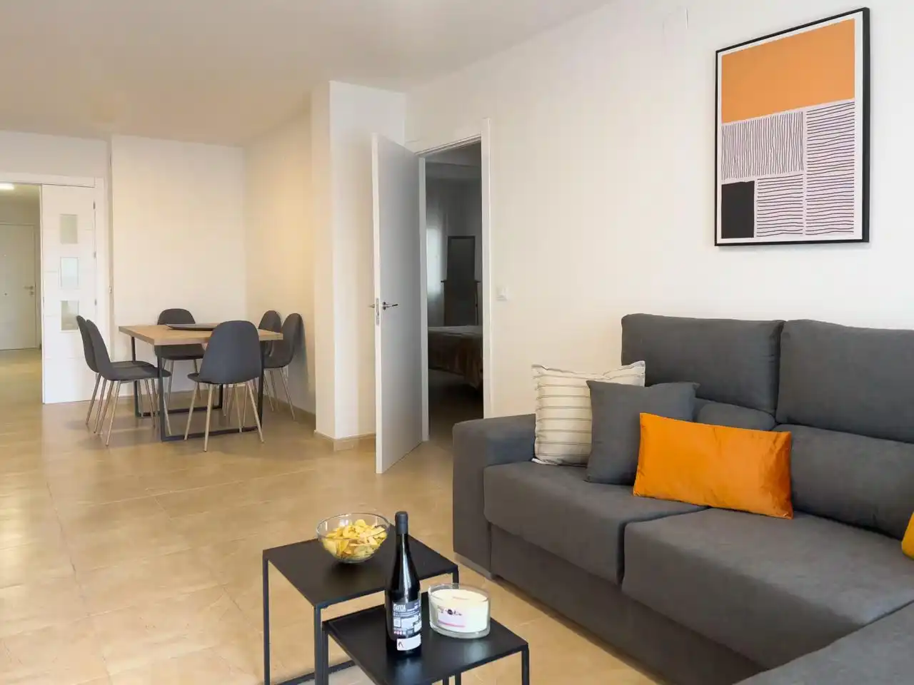 Wohnzimmer von Wohnung zur Miete in Centre - Sant Josep - Sanfeliu