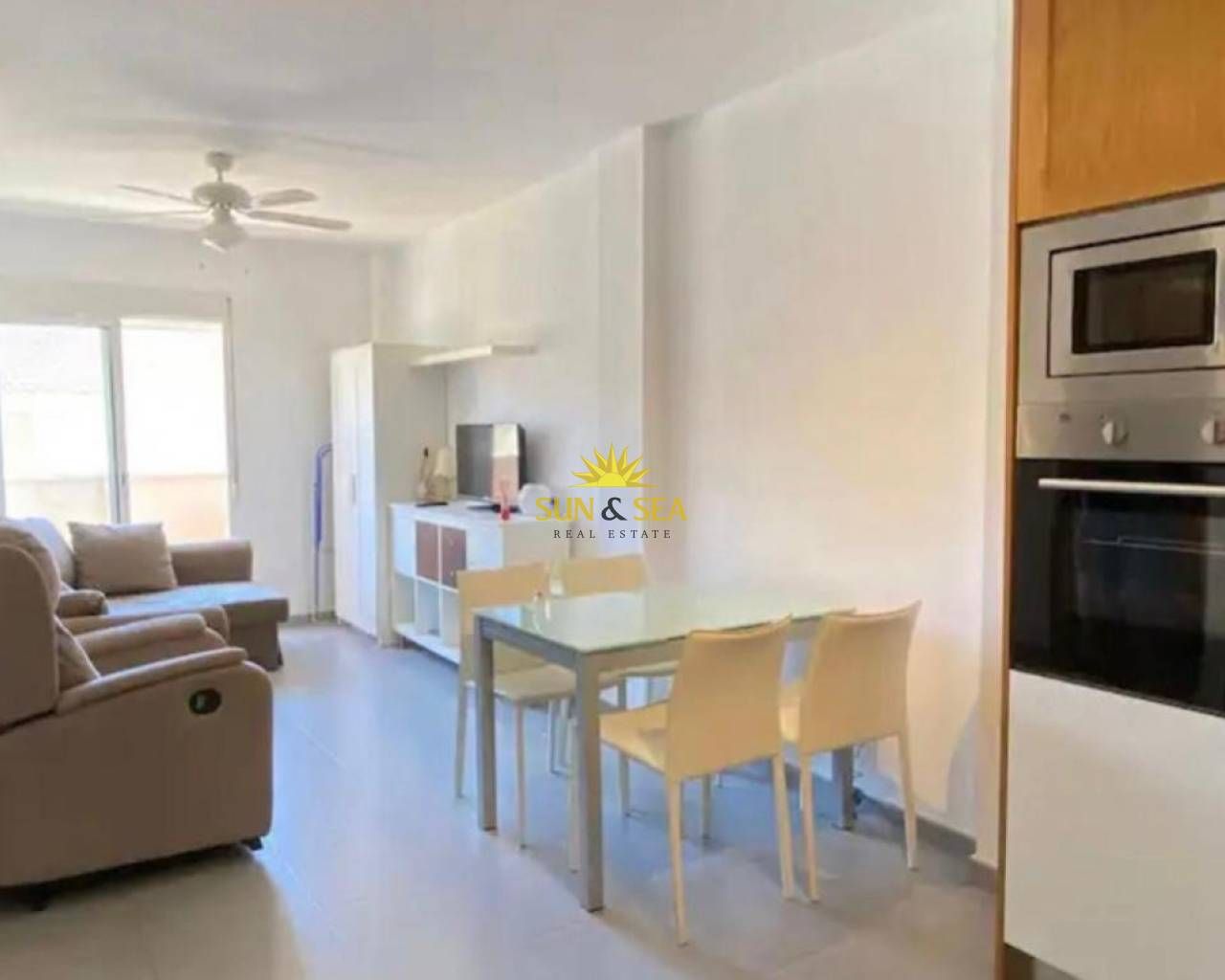 Dining room of Apartment to rent in Pilar de la Horadada  with Air Conditioner, Heating and Furnished