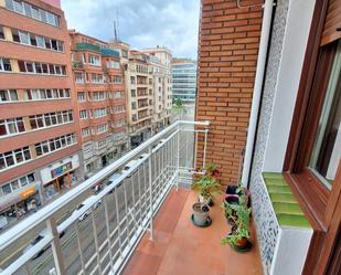 Balcony of Flat to rent in Bilbao   with Heating, Terrace and Furnished