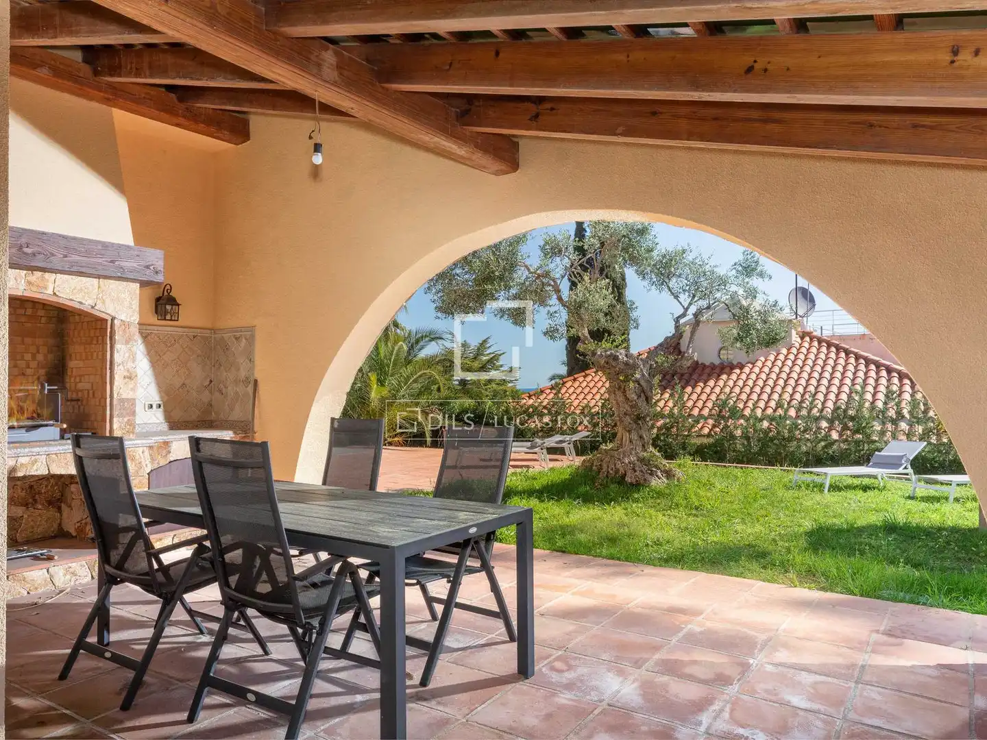 Terraza de Casa o chalet en venta en Blanes con Aire acondicionado, Calefacción y Jardín privado