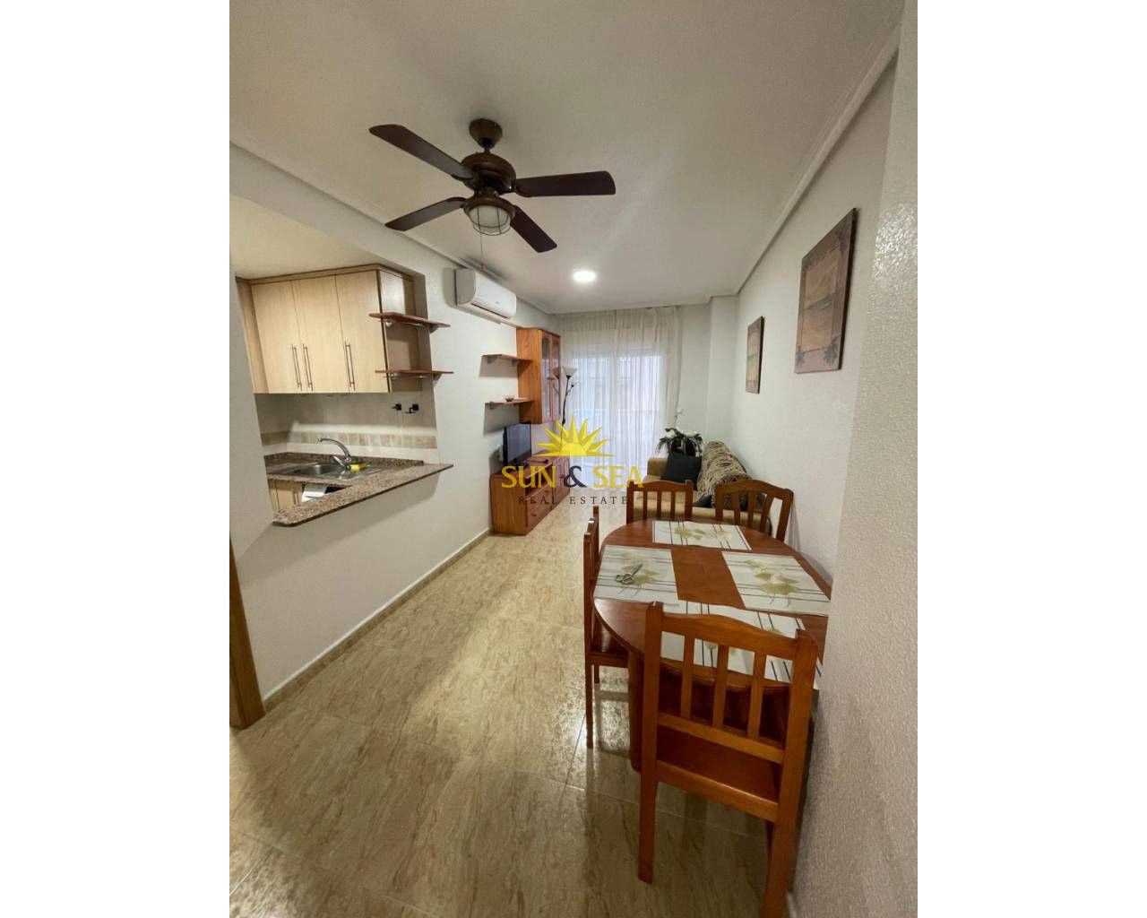 Kitchen of Flat to rent in Torrevieja  with Heating, Furnished and Washing machine