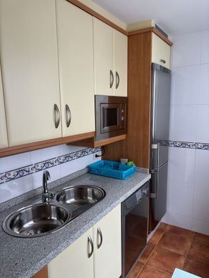 Kitchen of Flat for sale in Pontevedra Capital   with Storage room and Furnished