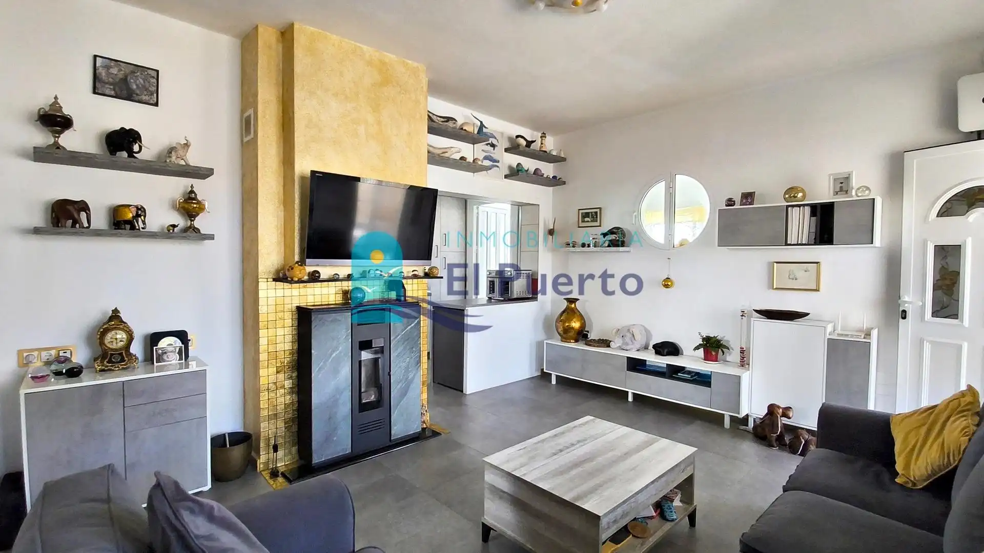 Sala de estar de Casa o chalet en venta en Mazarrón con Aire acondicionado, Calefacción y Terraza