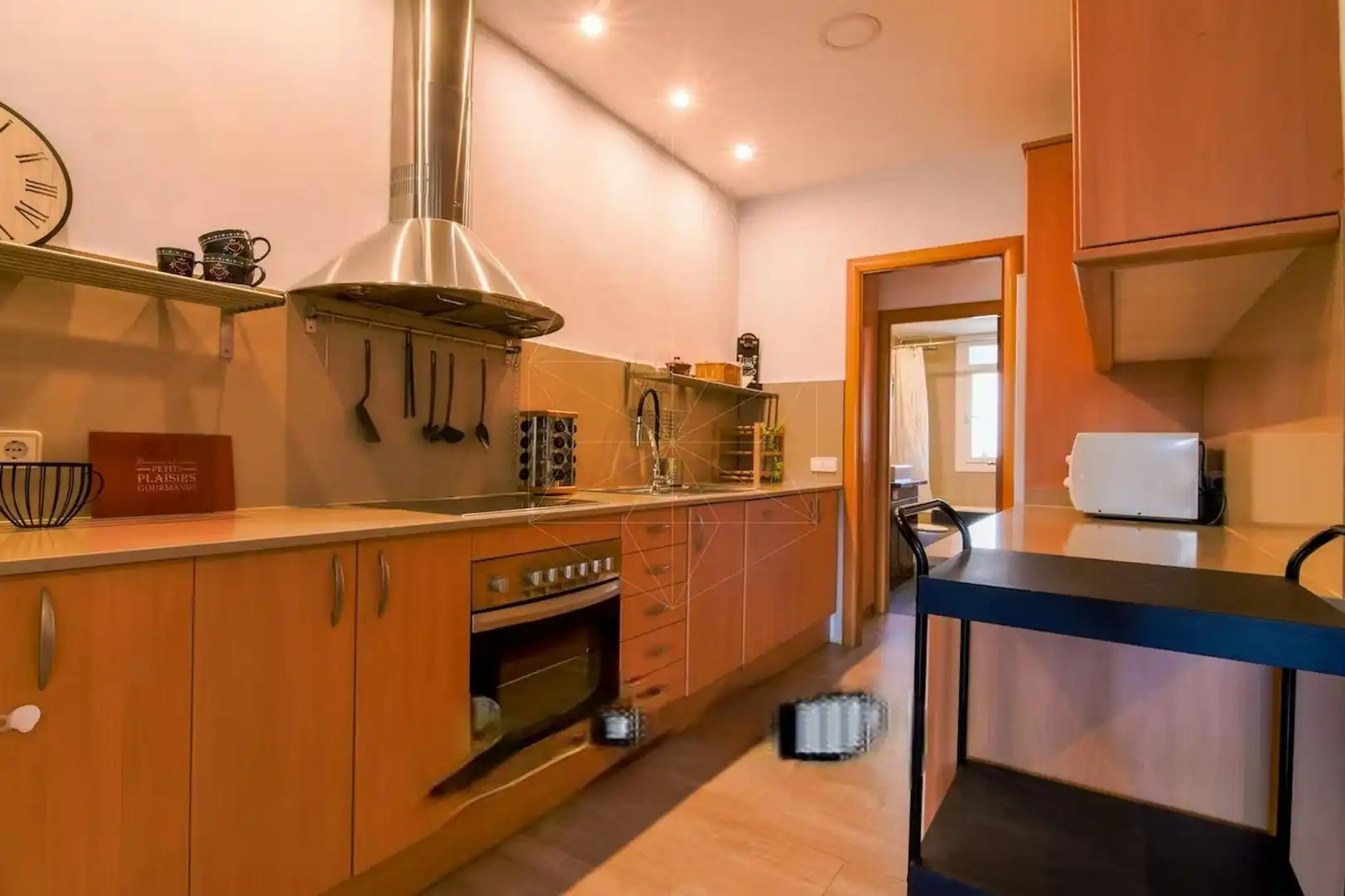 Cocina de Piso de alquiler en Barcelona con Aire acondicionado, Calefacción y Amueblado