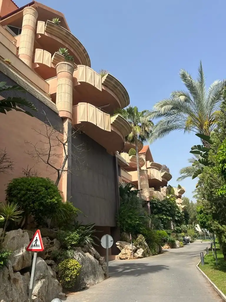 Exterior view of Flat for rent in Marbella  with Air Conditioner, Terrace and Swimming Pool