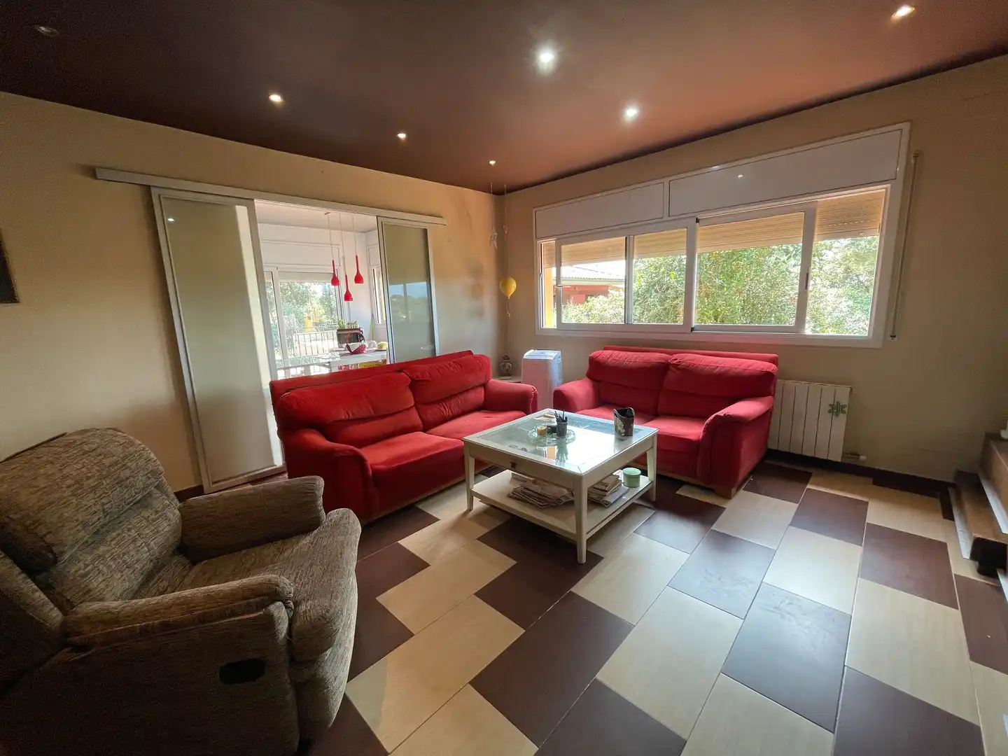 Living room of Houses for sale in Caldes de Malavella  with Heating, Private garden and Terrace