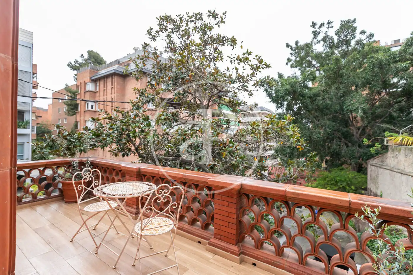Terrasse von Wohnung zur Miete in Sarrià - Sant Gervasi