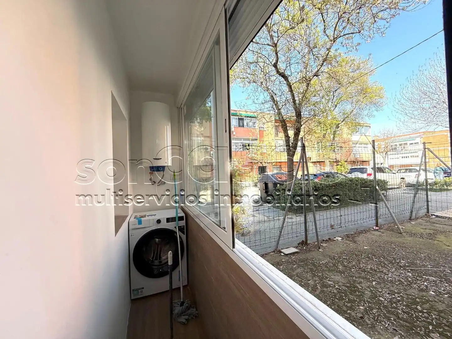 Balcony of Flat for sale in Madrid  with Air Conditioner and Heating