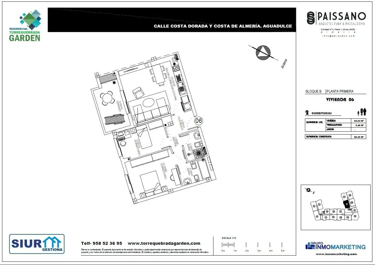 Piso en venta en Roquetas de Mar con Terraza y Piscina comunitaria