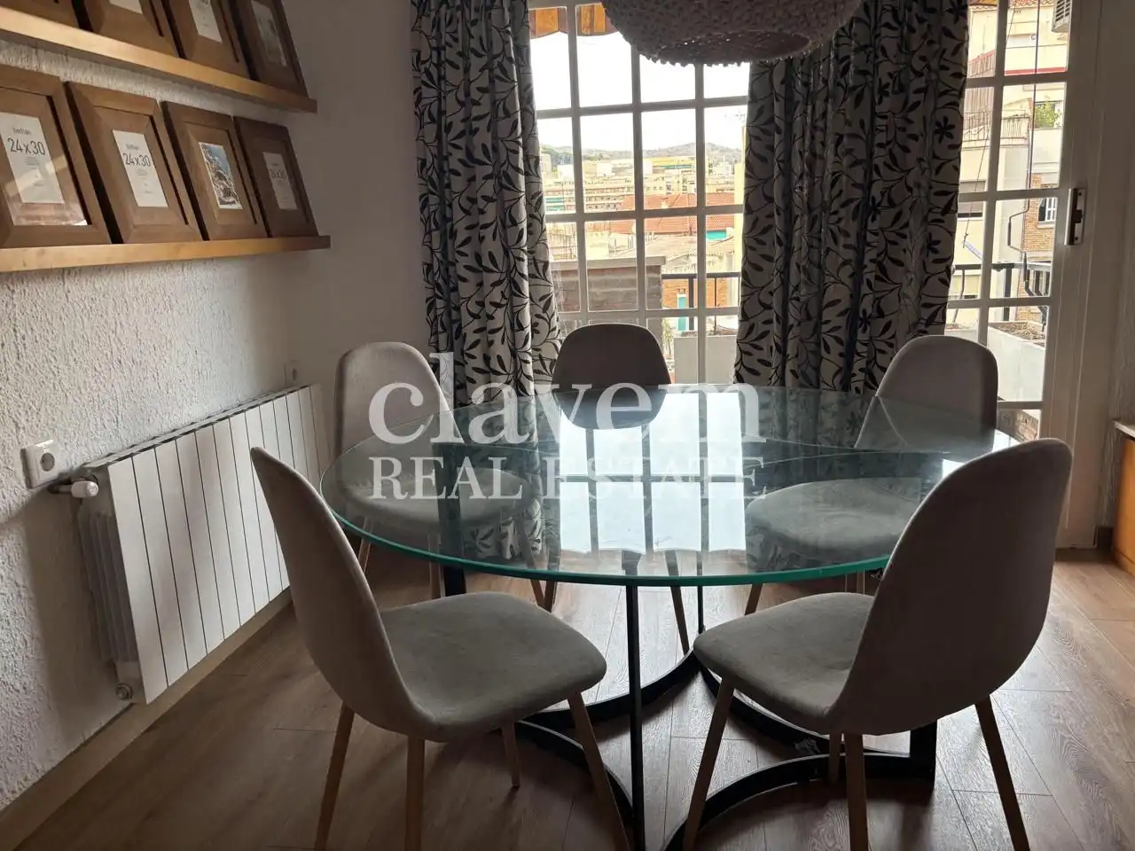 Dining room of Flat for rent in Barcelona  with Heating, Furnished and Community pool