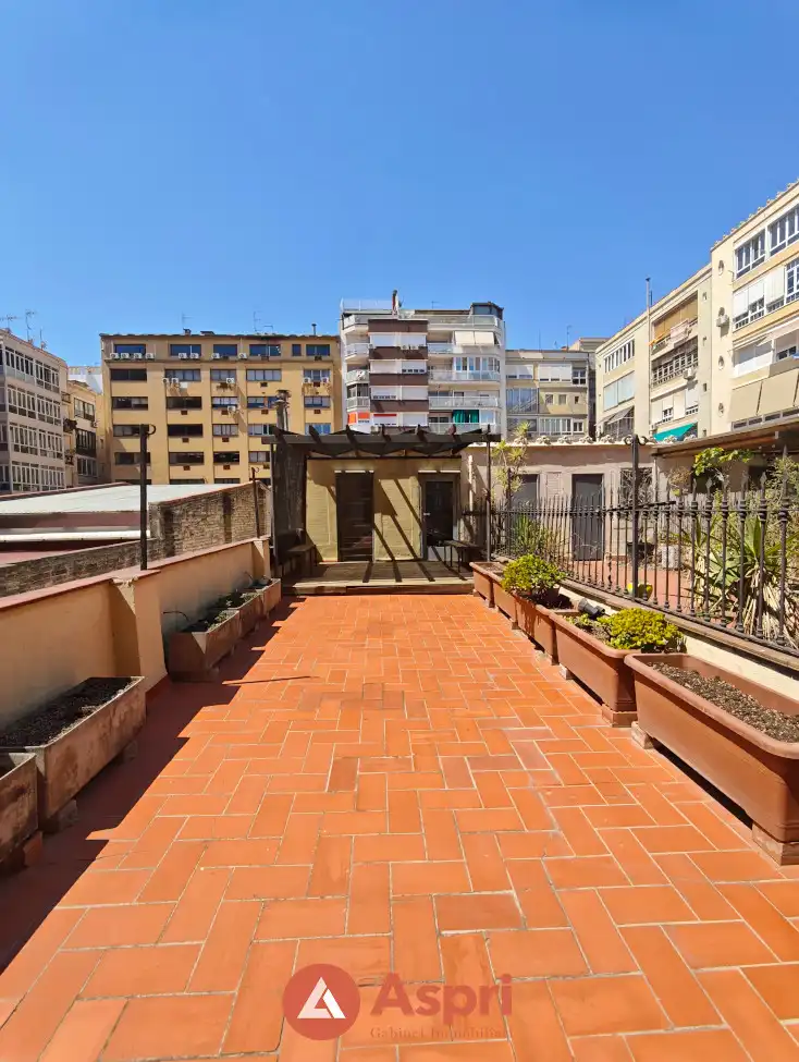 Terrace of Flat for rent in Barcelona  with Air Conditioner, Private garden and Terrace