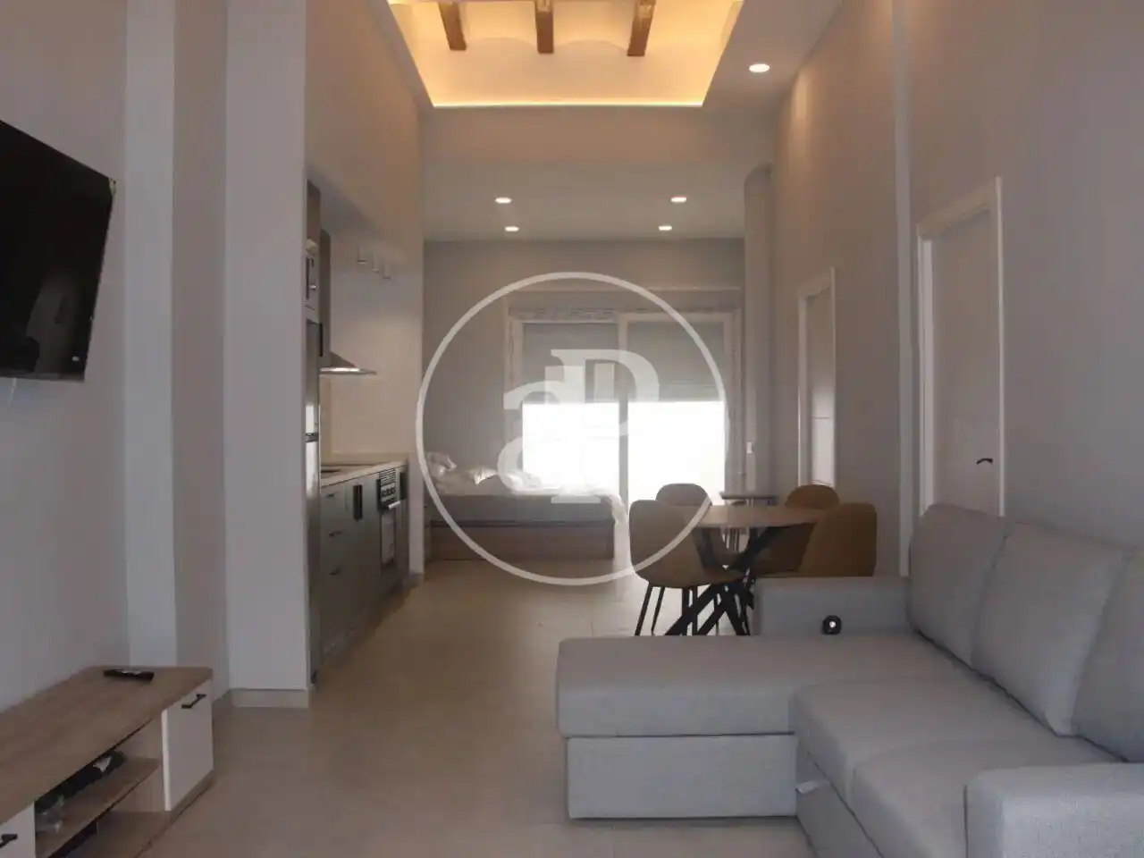 Living room of Flat for rent in Valencia  with Air Conditioner, Heating and Terrace