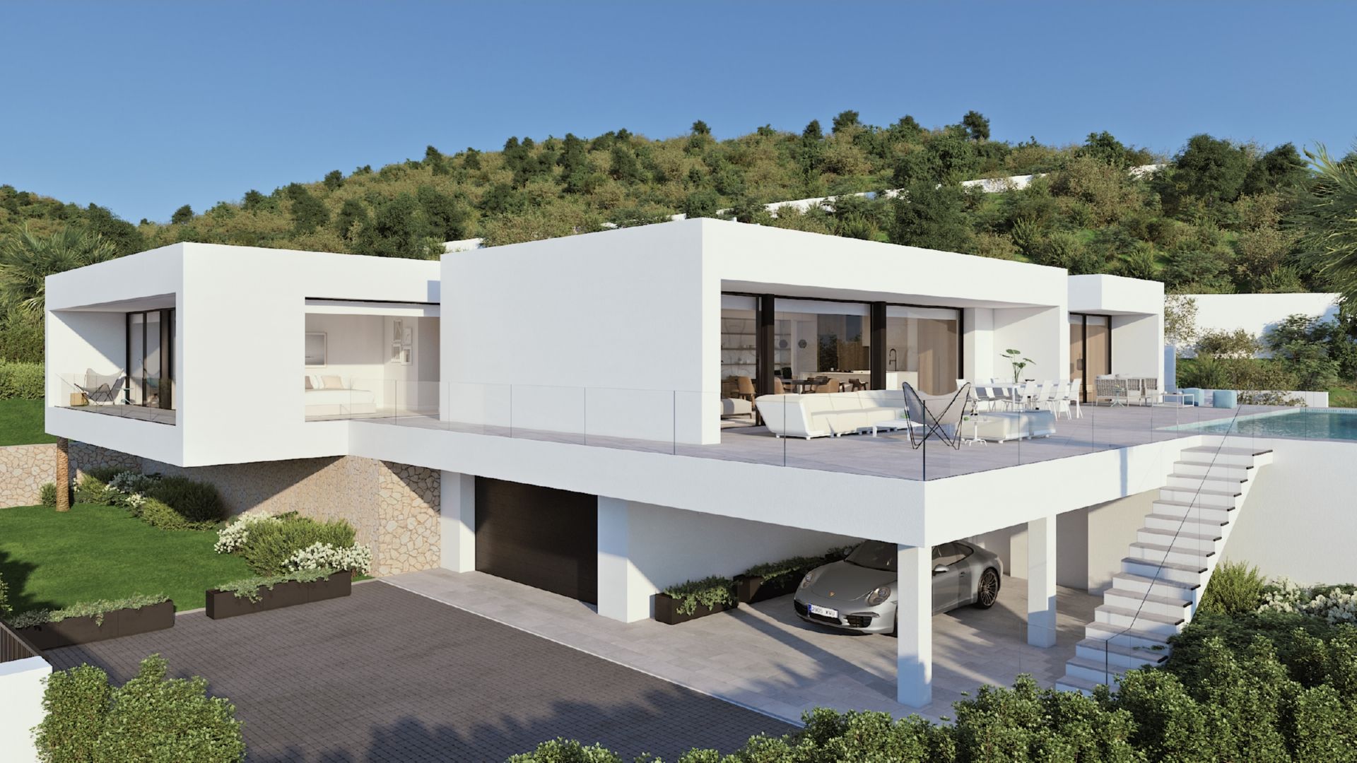 Vista exterior de Casa o xalet en venda en Benitachell / El Poble Nou de Benitatxell amb Sauna