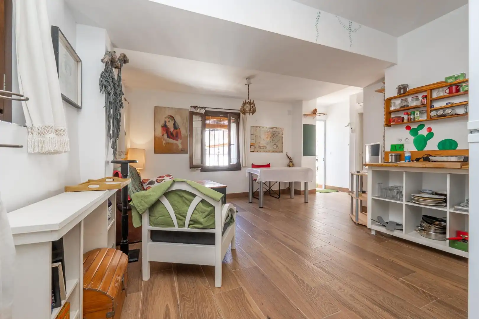 Living room of Houses for sale in Granada  with Air Conditioner, Terrace and Furnished