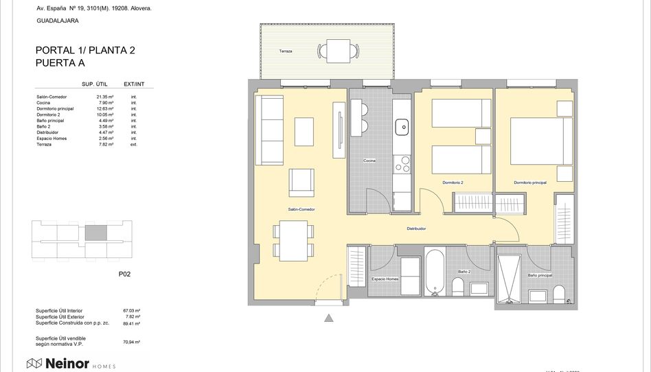 Foto 1 de Piso en venta en Calle Edgar Neville, Alovera, Guadalajara