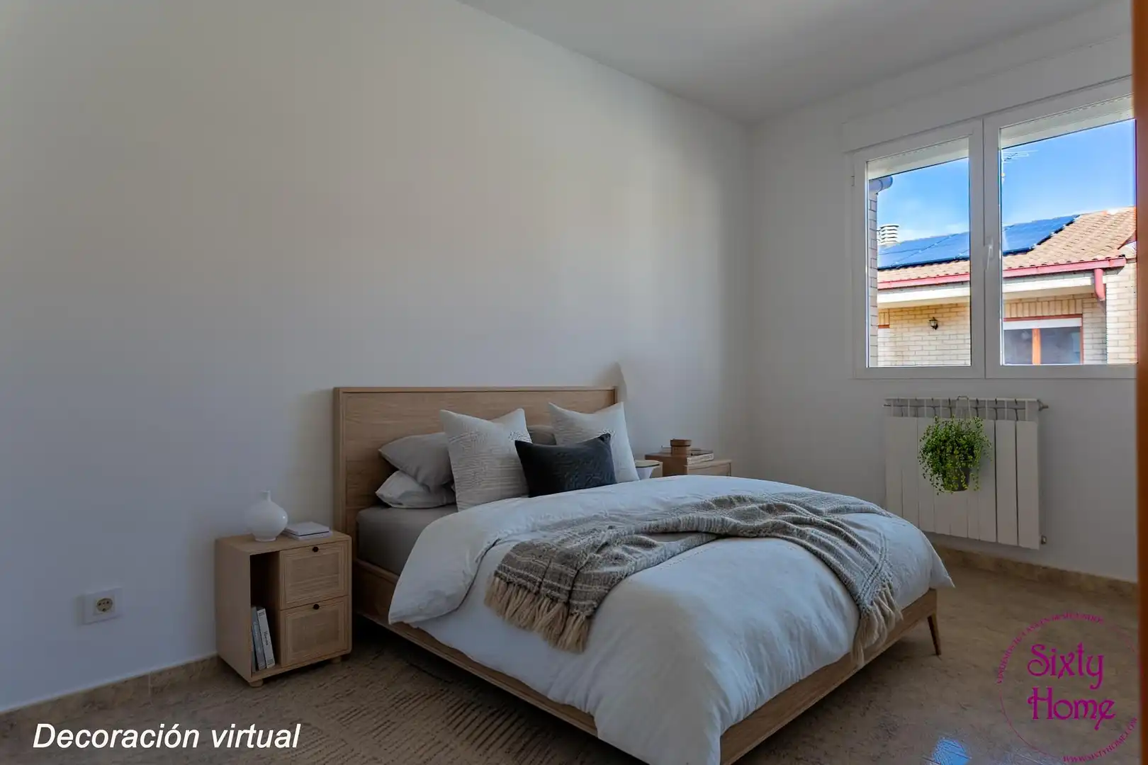 Dormitori de Casa adosada en venda en Biota amb Parquet, Terrassa i Moblat