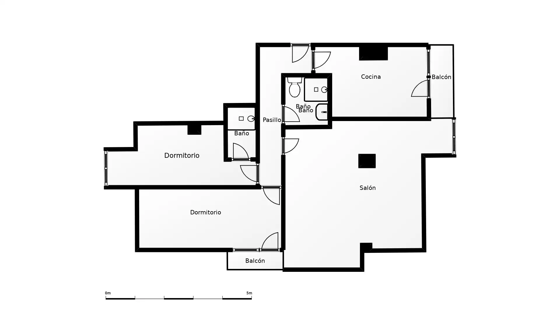 Piso en venta en Hazas de Cesto con Balcón