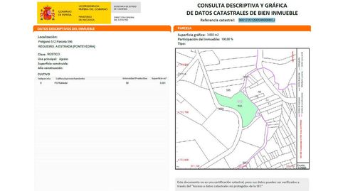 Suelos rústicos en en proindiviso situados en lugar Santeles municipio de A Estrada Pontevedra.  Este terreno dispone de una super, immagine 5