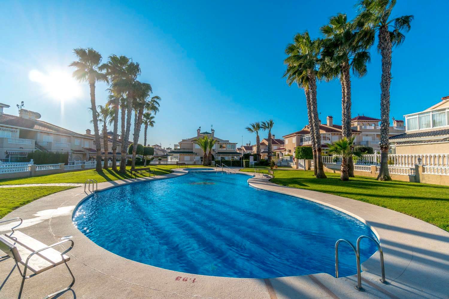 Swimming pool of Duplex for sale in Orihuela  with Air Conditioner, Heating and Terrace