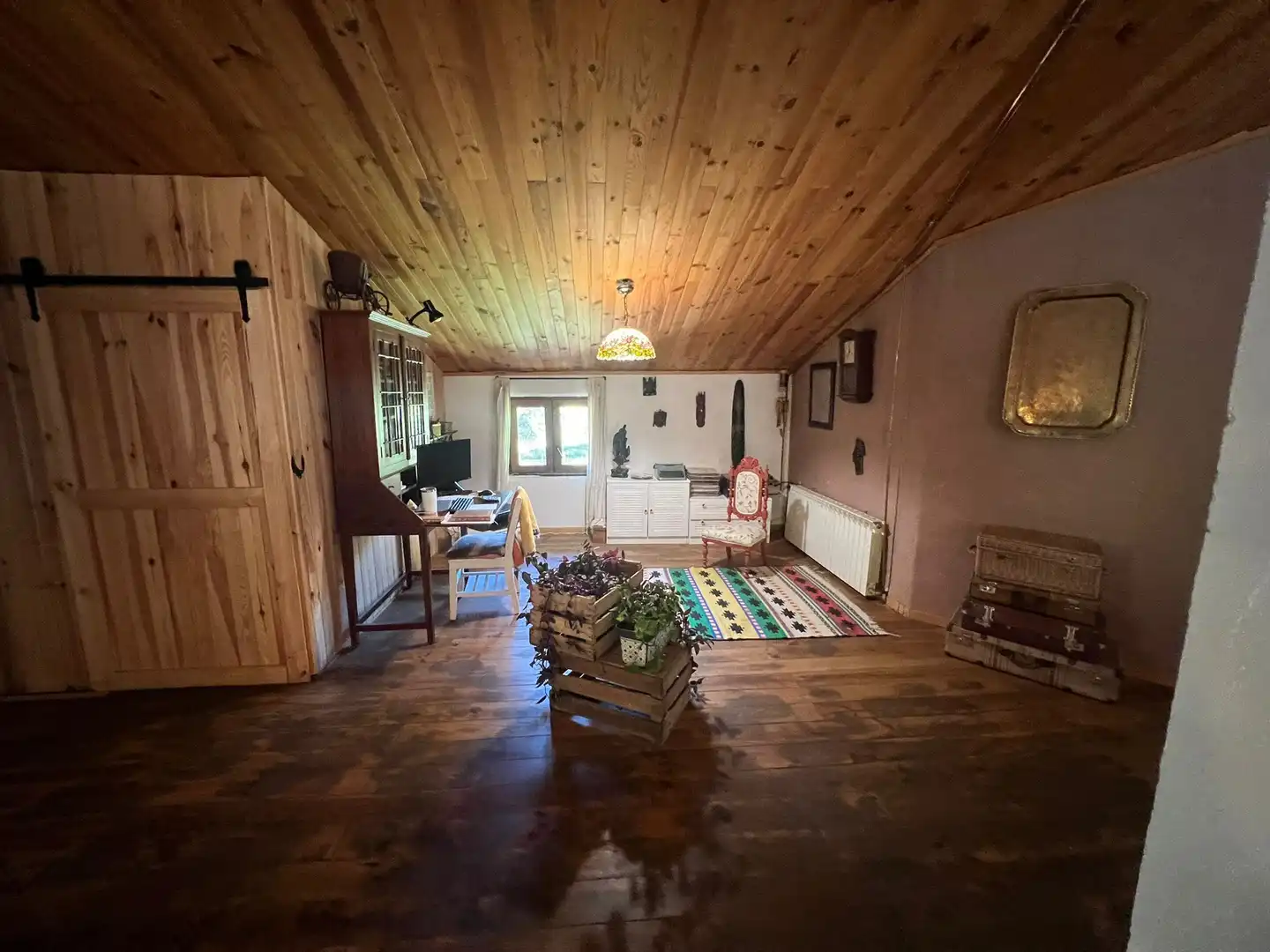Sala de estar de Casa o chalet en venta en Navacepedilla de Corneja con Calefacción, Jardín privado y Parquet