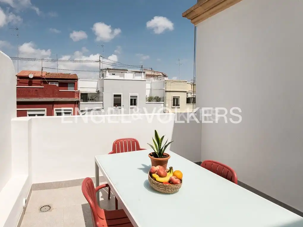 Terrassa de Àtic de lloguer en Valencia amb Aire condicionat, Calefacció i Parquet