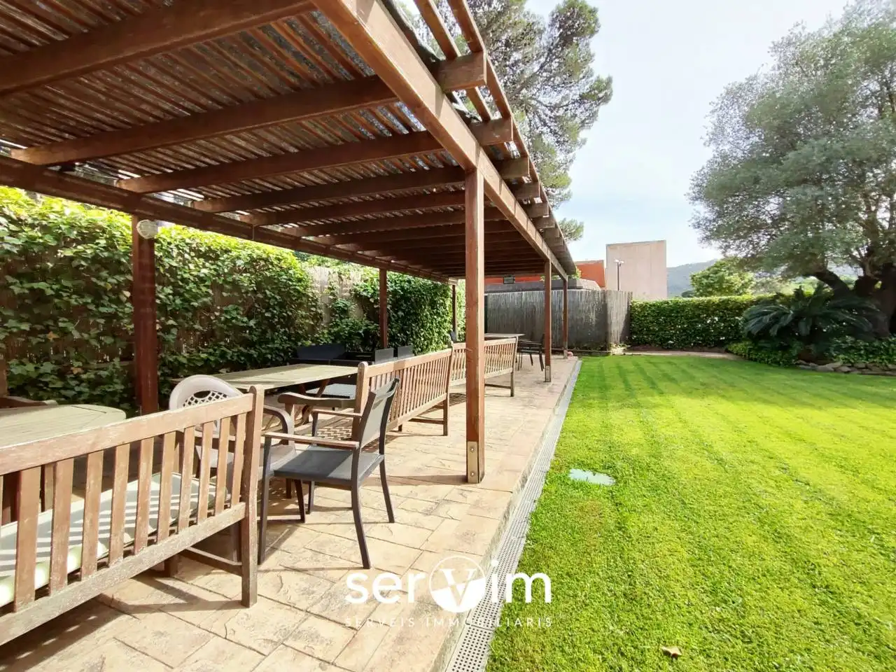 Jardín de Piso en venta en Santa Cristina d'Aro con Calefacción, Terraza y Trastero