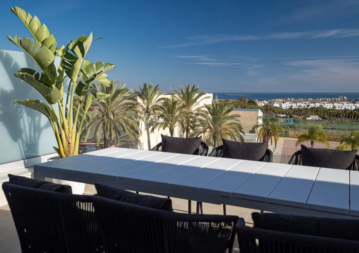 Terraza de Ático de alquiler en Estepona con Aire acondicionado, Terraza y Trastero