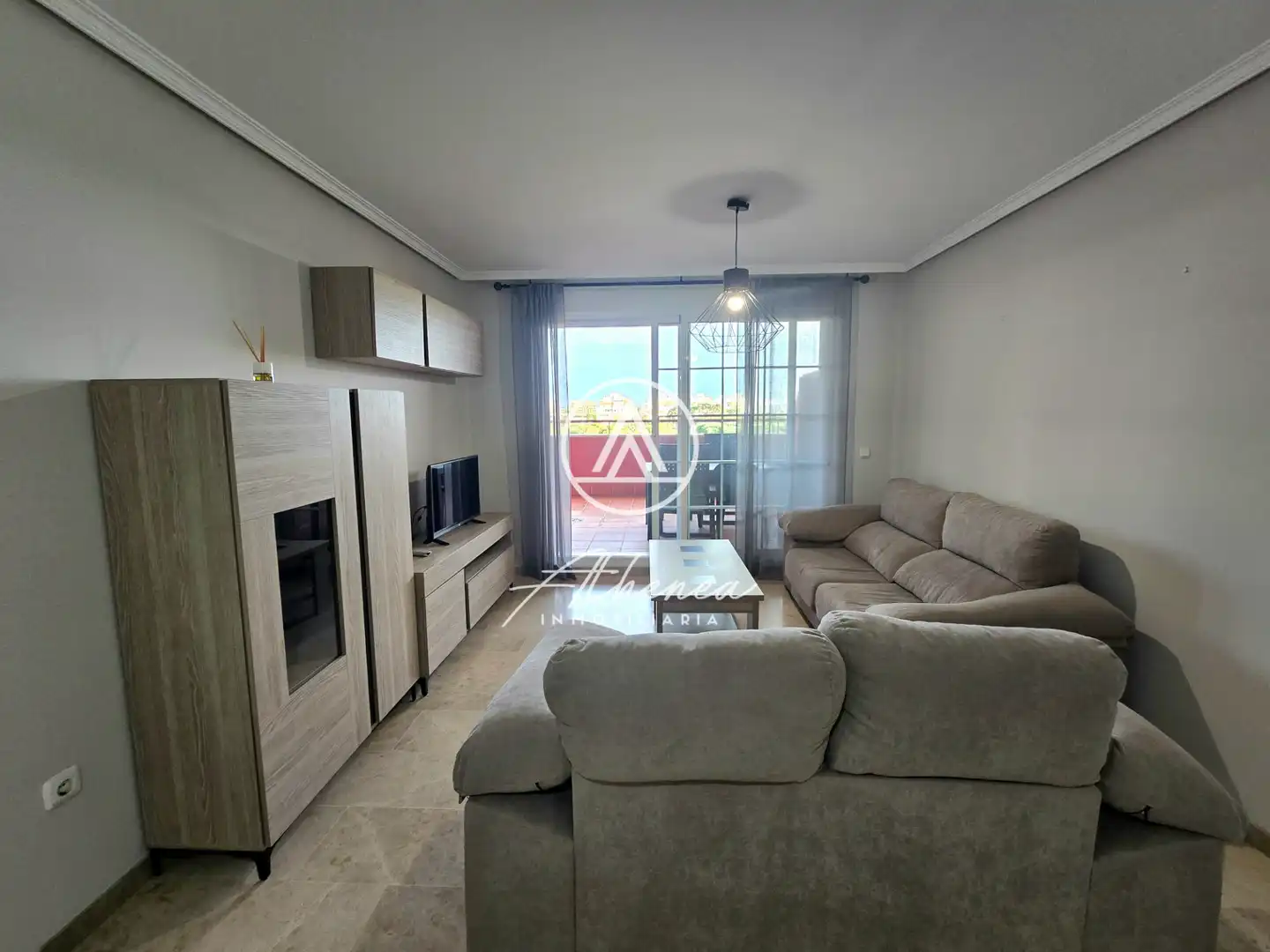 Sala de estar de Piso en venta en Roquetas de Mar con Aire acondicionado, Calefacción y Terraza
