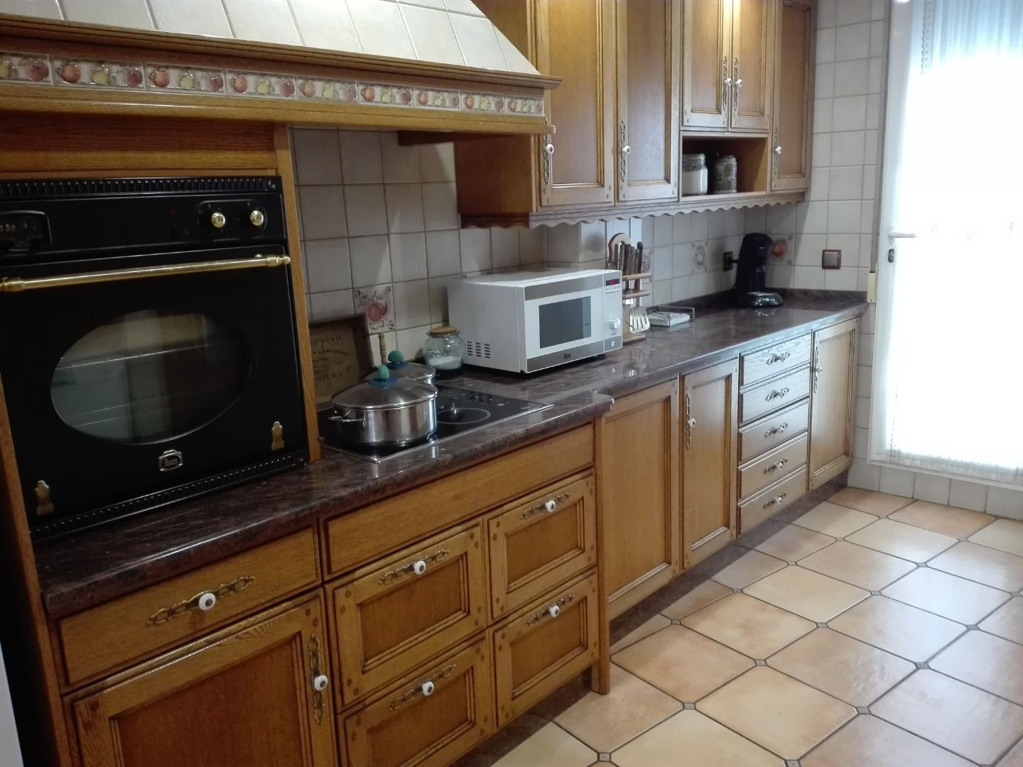 Cocina de Casa o chalet en venta en Elda con Aire acondicionado, Parquet y Terraza