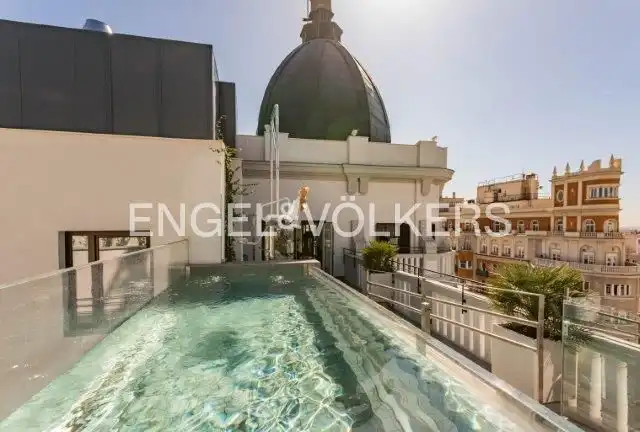 Terrace of Flat for rent in Madrid  with Air Conditioner, Heating and Swimming Pool