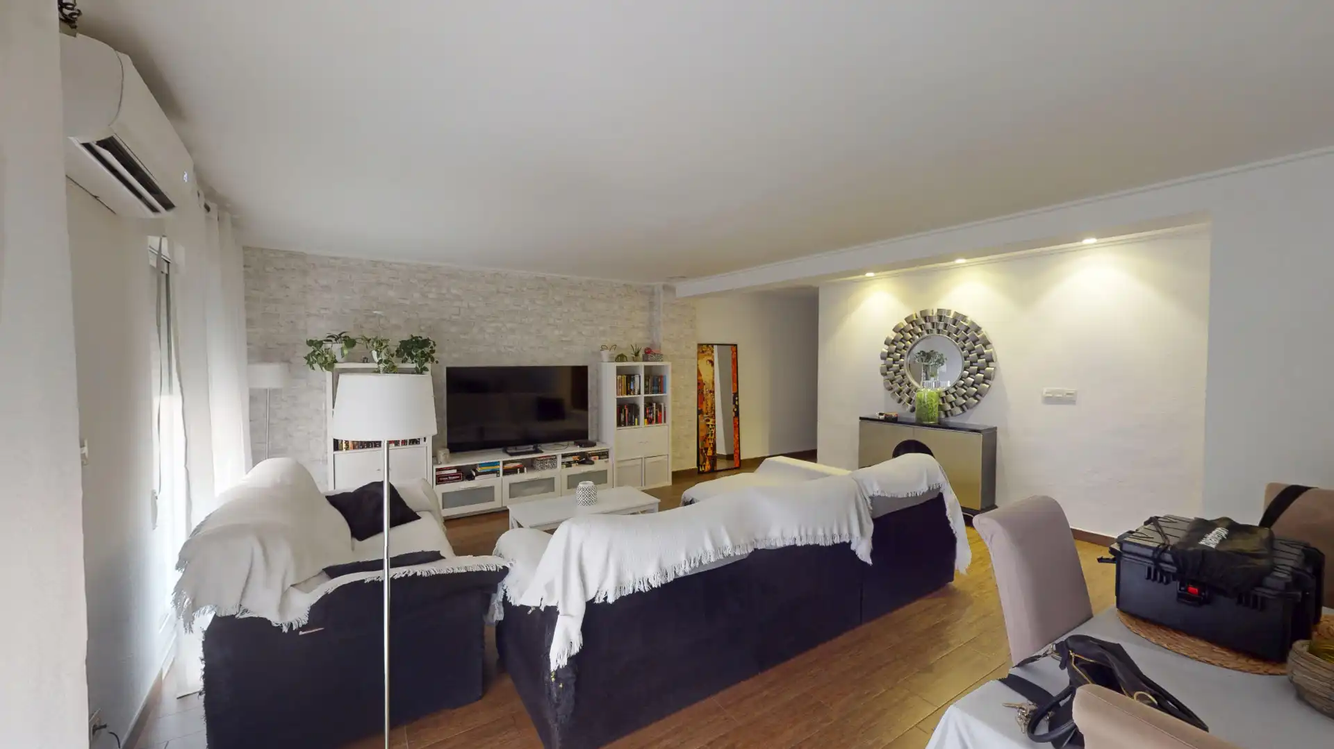 Sala de estar de Piso en venta en Elche / Elx con Aire acondicionado, Amueblado y Balcón