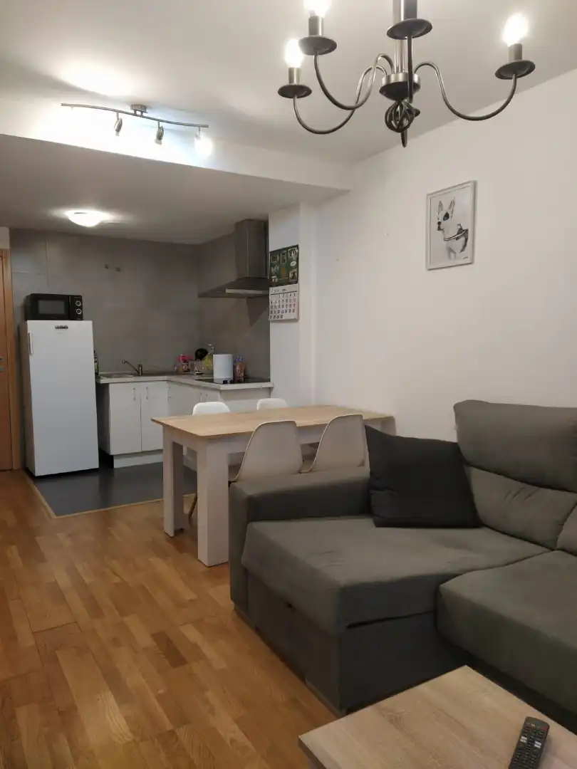 Cocina de Apartamento en venta en Cariño con Calefacción, Parquet y Amueblado