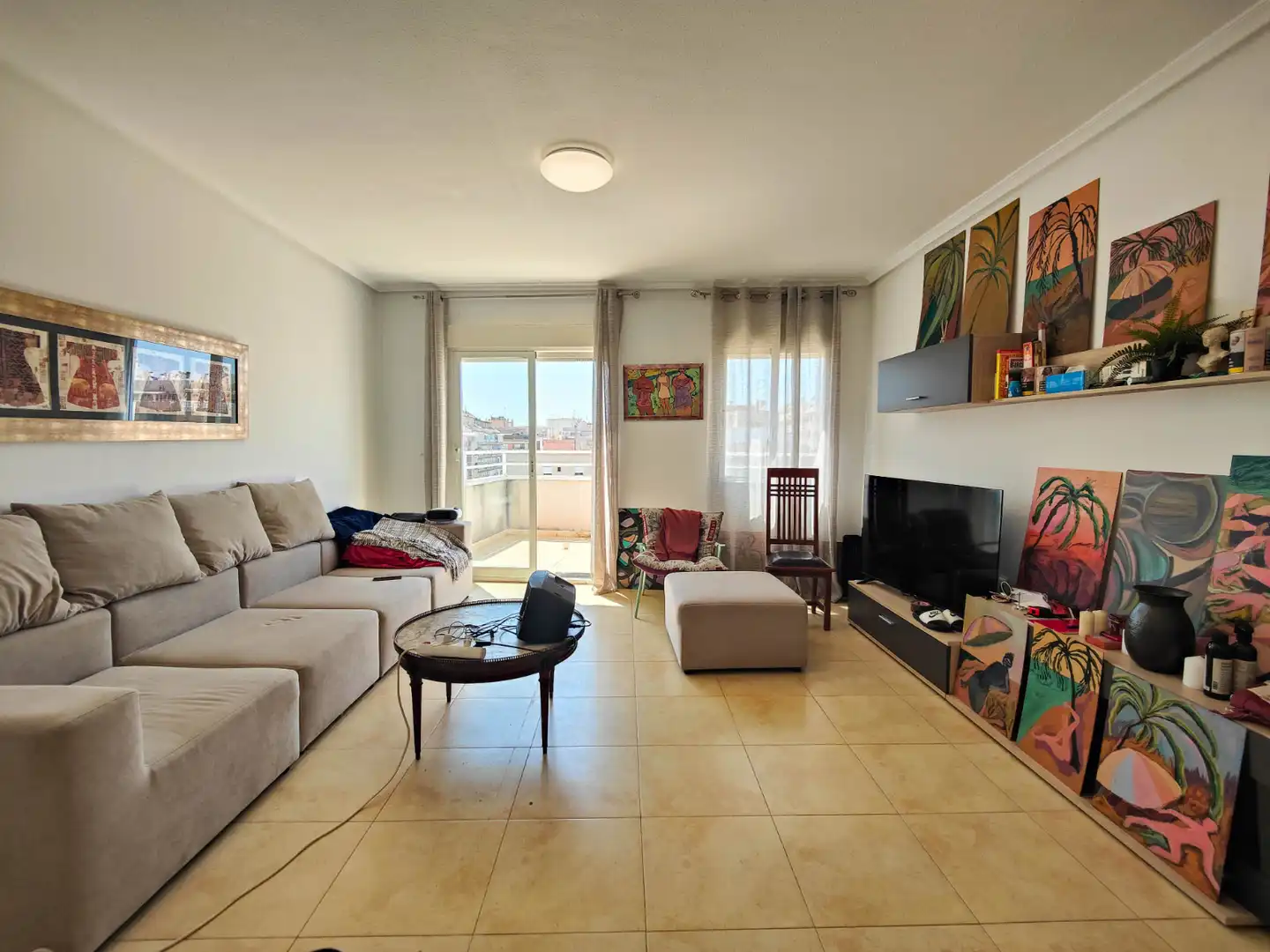 Wohnzimmer von Dachboden zur Miete in Torrevieja mit Terrasse, Möbliert und Ofen