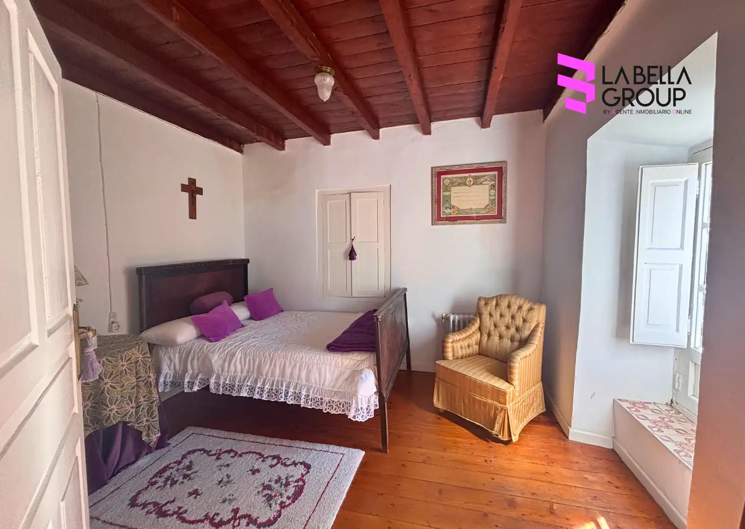 Dormitori de Finca rústica en venda en Pesaguero amb Calefacció, Jardí privat i Parquet